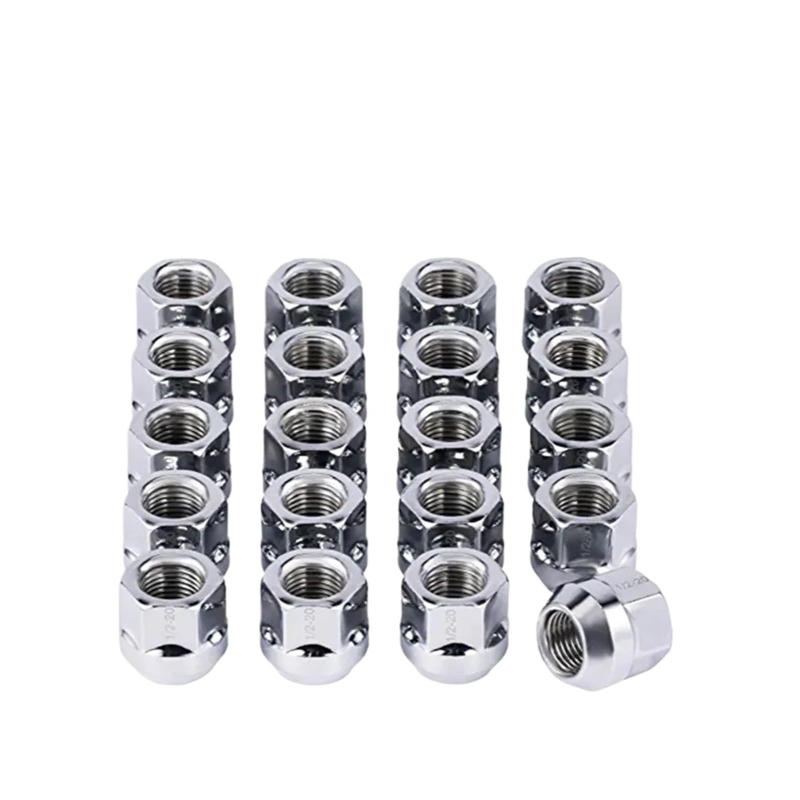 Wysokość 21mm Nakrętki kół otwarte 12x1,25, M12x1,5 Nakrętki kół M14x1,5, 1/2-20 Nakrętki kół 9/16-18 19mm Hex(20 PCS,9-16-18)