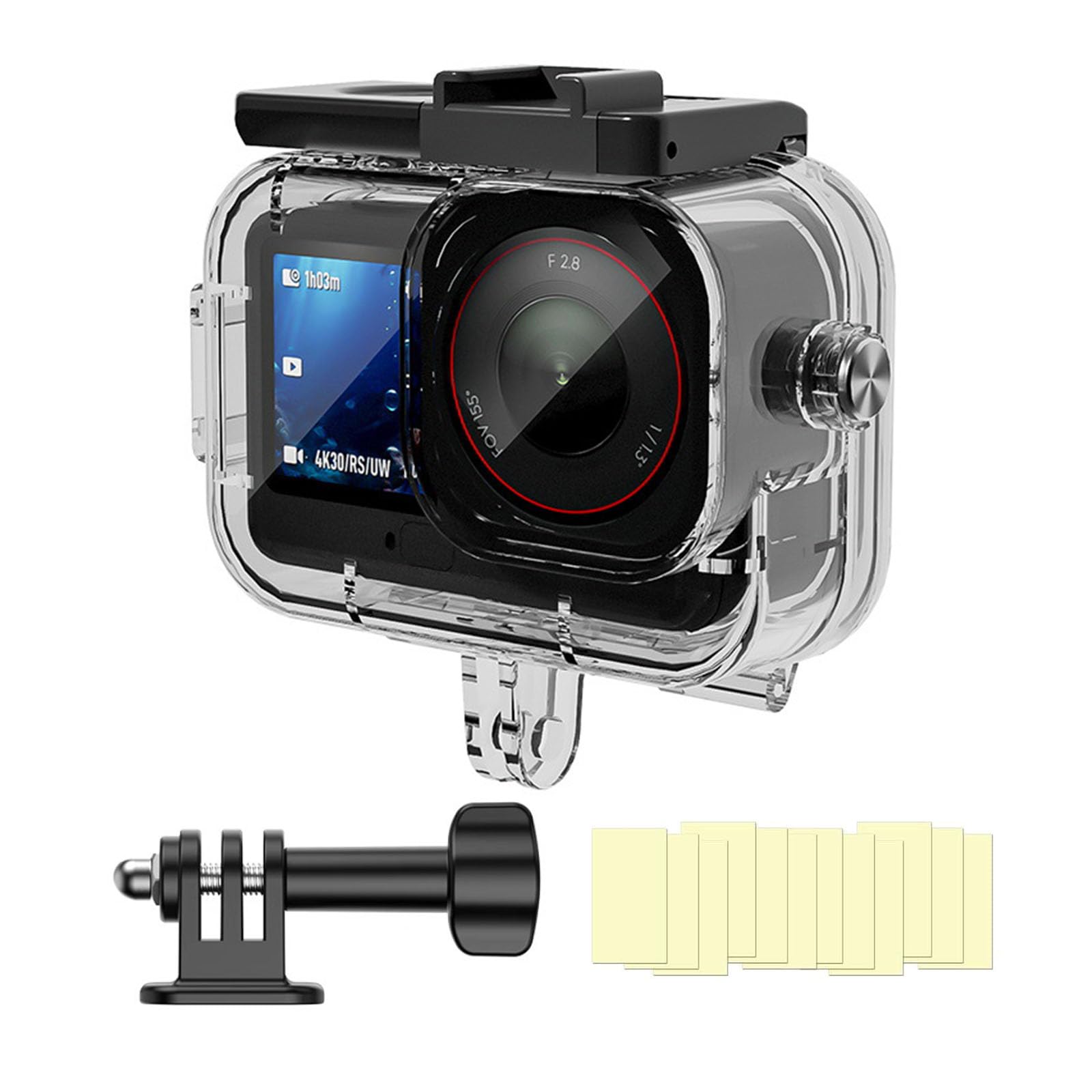 Underwater Waterproof Case Compatible with DJI Osmo Action 6 Camera, 196FT/60M Dive Diving Housing Cover Shell with Anti-Fog Inserts Accessories-image-48