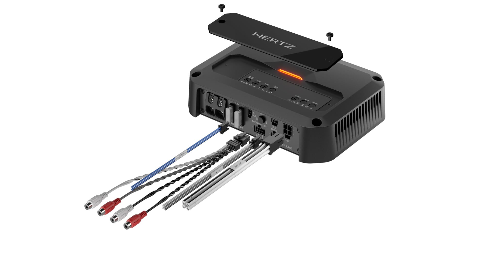 Hertz CP 1.700 - Amplificatore mono 1x700W Classe D compatto ad alta efficienza per Subwoofer