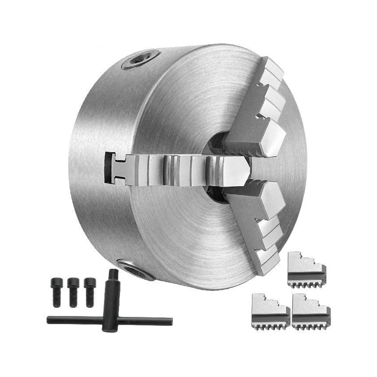 Mandrino for tornio K12 K72 4 Griffe K11 3 Griffe Manuale autocentrante Indipendente Reversibile for rettifica fresatrice Trapano(K11-200 3-Jaw)