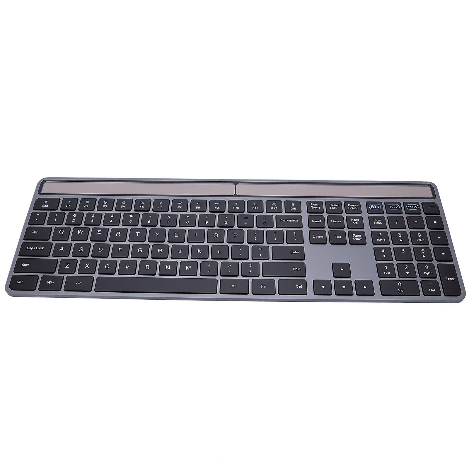 Tastiera Wireless con Ricarica Solare, 109 Tasti
