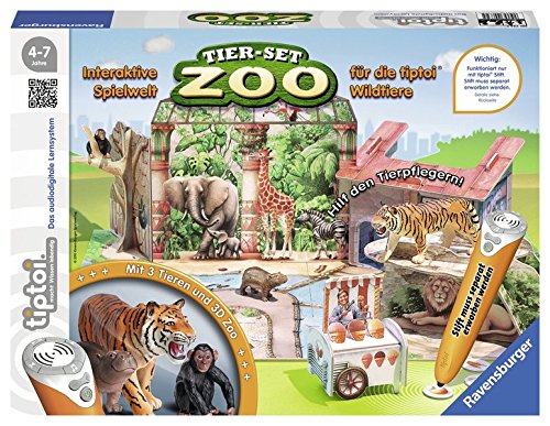tiptoi® Tier-Set Zoo: Interaktive Spielwelt für die tiptoi® Wildtiere