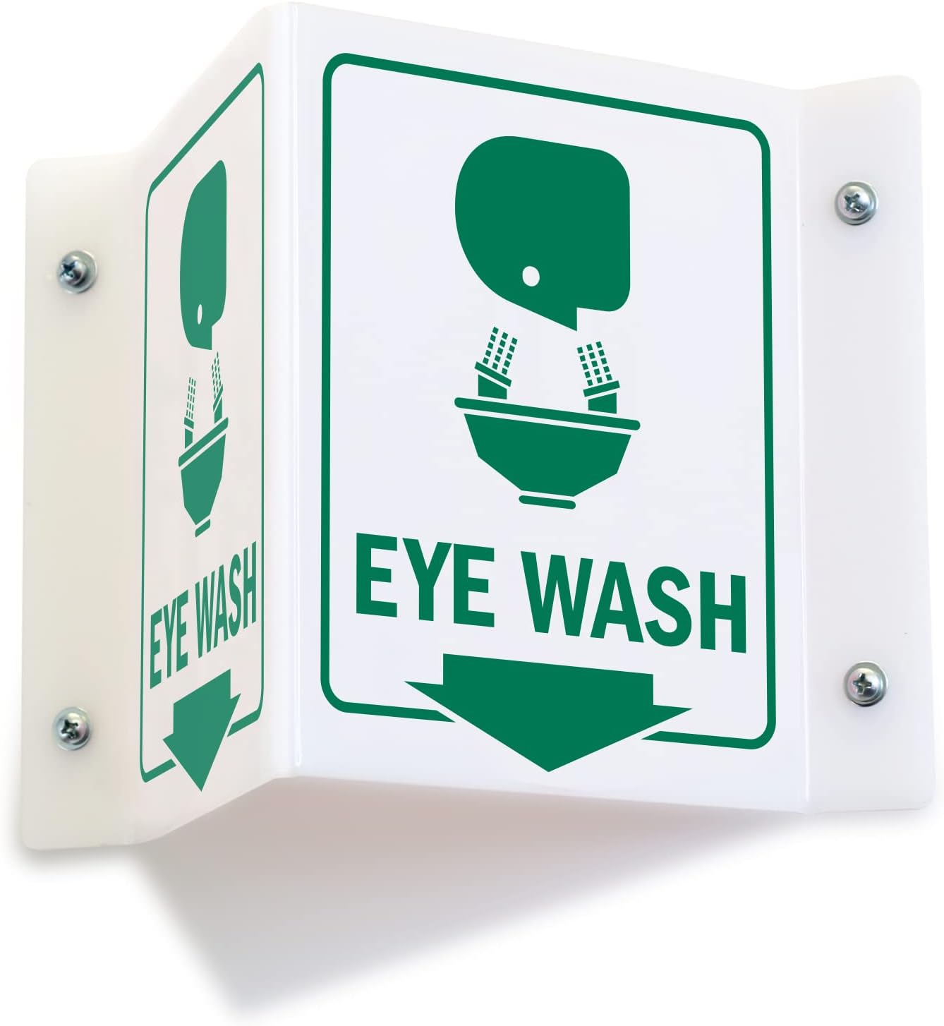 Projecting V-Sign : Eye Wash, PVC Water Proof Sticker Fixed on SunBoard