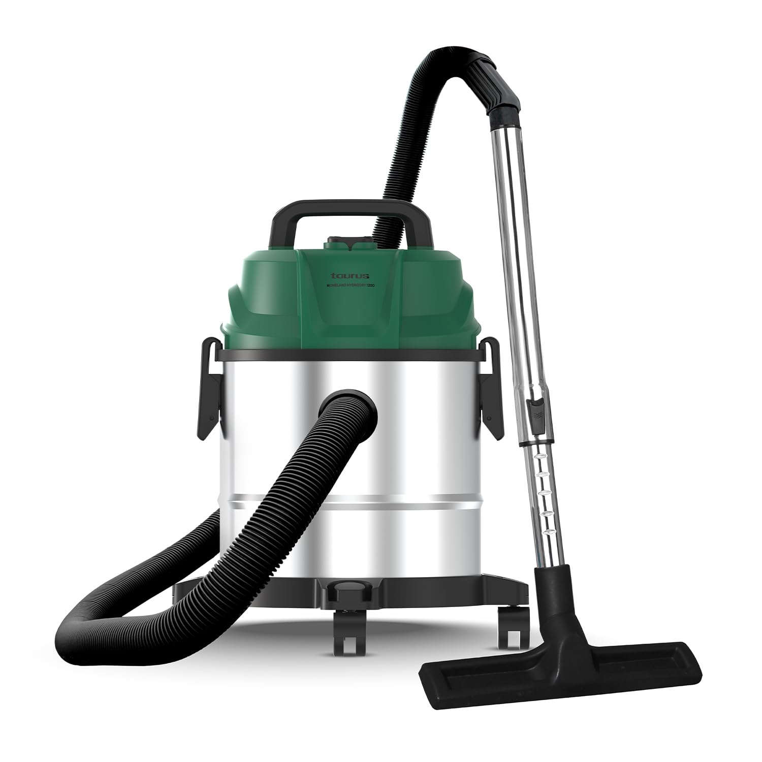 Taurus – Aspirador Homeland Hydrodry 1200 | para Sólidos y Líquidos | 1200W | 15L | Función Soplador | Radio acción 7m | Cable 4,3m | Ideal Hogar, Garaje, Taller y Exterior | Accesorios Incluidos