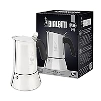 Bialetti Caffettiera New Venus 6 Tazze, Manico Anti Scottatura