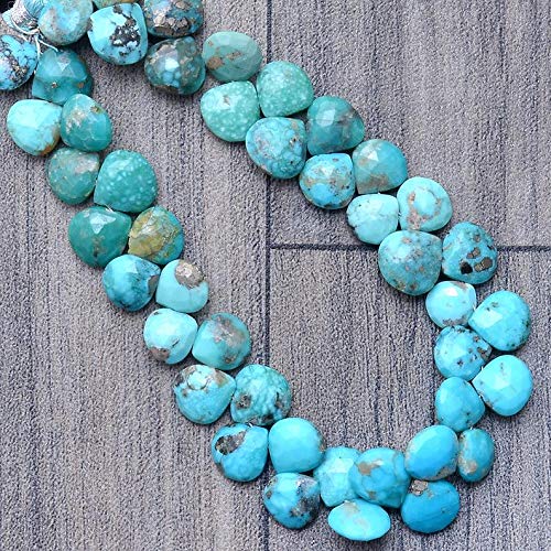 Turquoise naturelle briolette cœur perles pierres semi précieuses Arizona