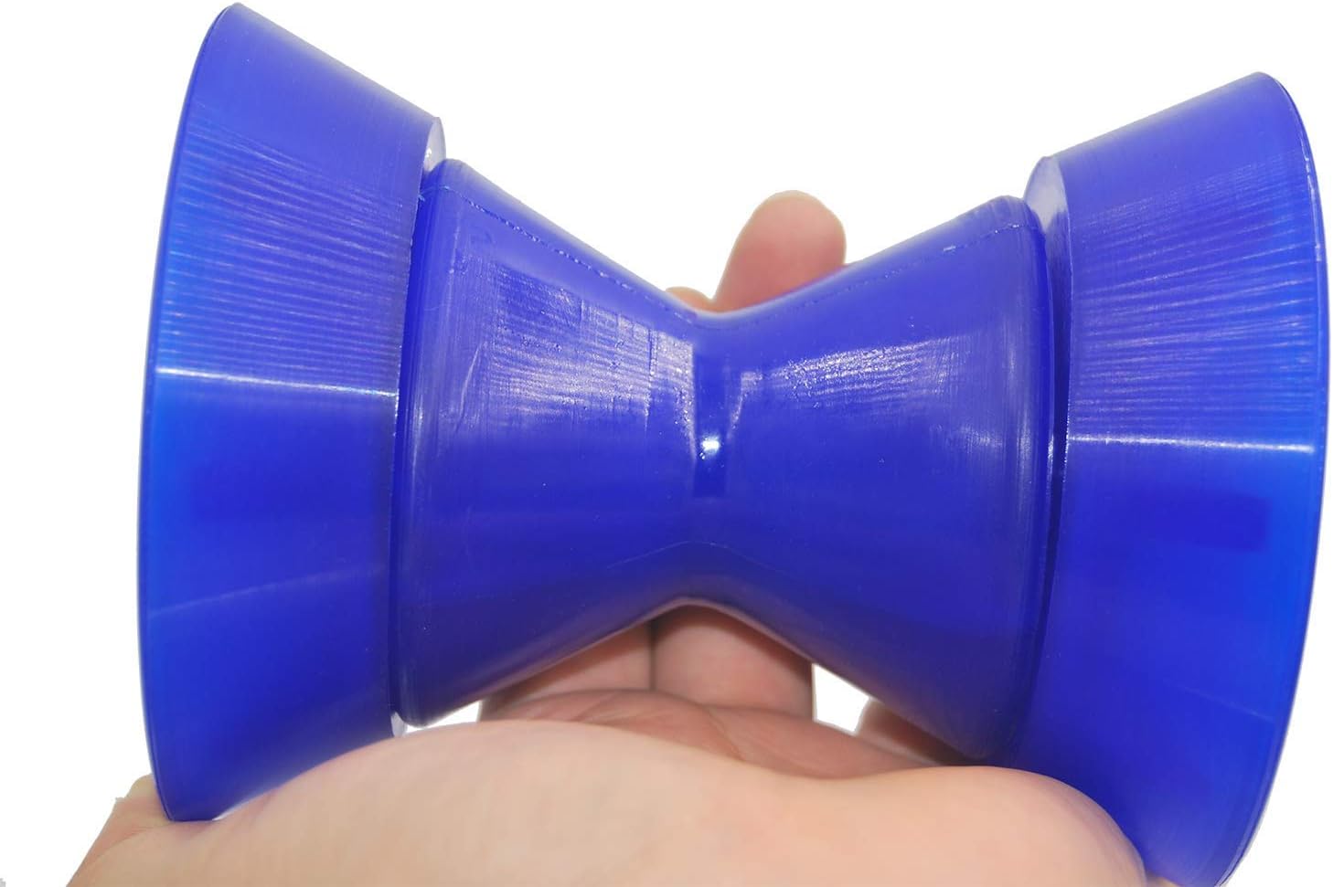 COLOFULWAY 3" Boat Trailer Bow Bell Roller Assembly with 1/2" Shaft fits 3" Bracket, Poly(Blue) : Sports & Outdoors