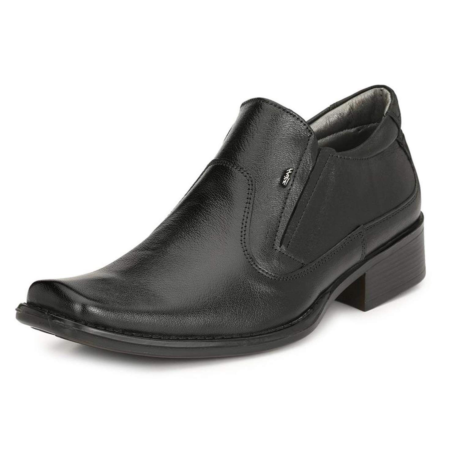 HITZ Mens Black Leather Slip On Formal Shoes - 6 UK (B084B1LTG2) Amazon Price History, Amazon Price Tracker