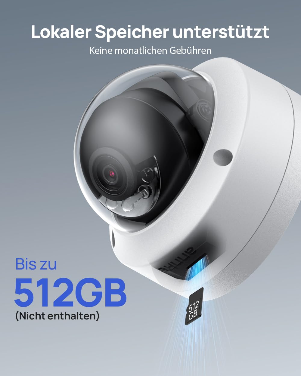 ANNKE 4K PoE Überwachungskamera Außen 8MP Dome IP Kamera, IK10