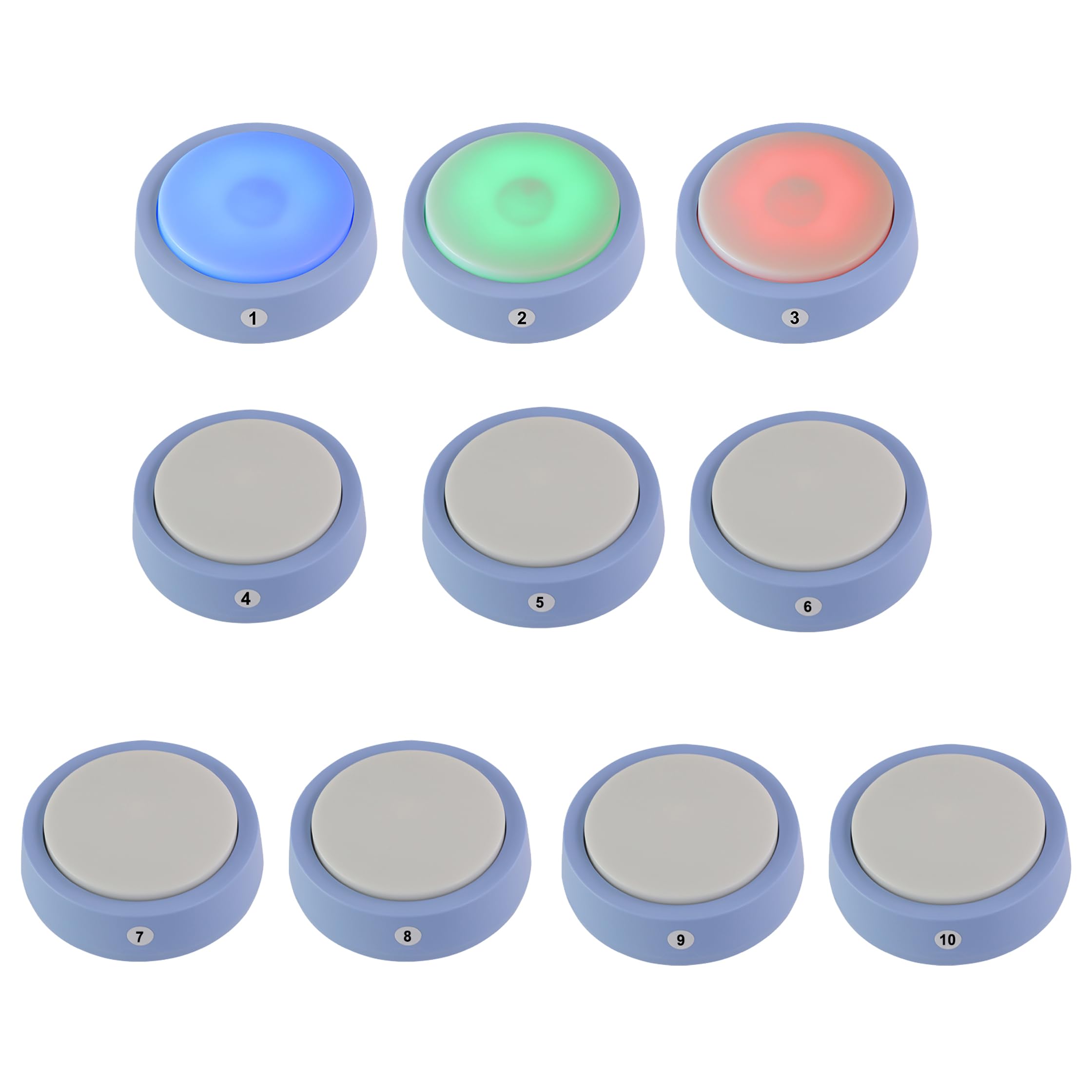 LOUKIENE 10pcs Addition Buzzer Buttons for Wireless Quiz Answer Game Buzzer System for ASIN B0D3CXDN82