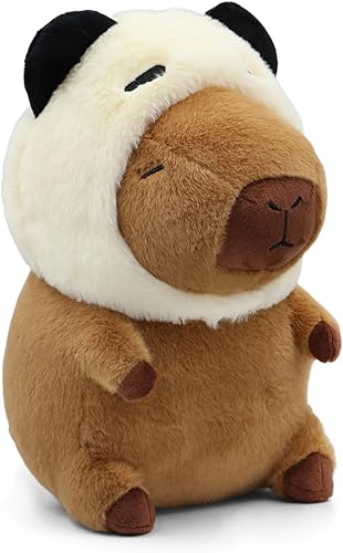 Miniatura 8 de Capybara - Lindo juguete de peluche Capybara de peluche extraíble, gorro de cordero extraíble, almohada de peluche suave Kawaii, animal de peluche