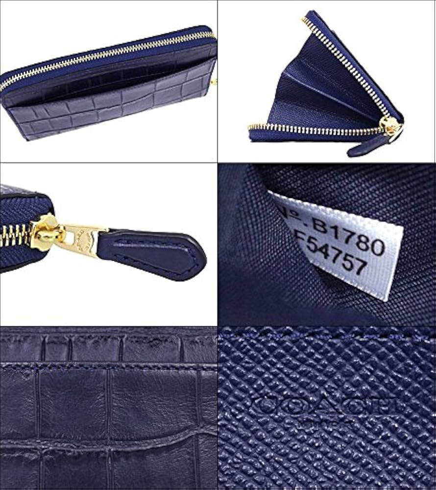 Amazon | [コーチ] 財布 (長財布) F54757 ミッドナイト レザー 長財布