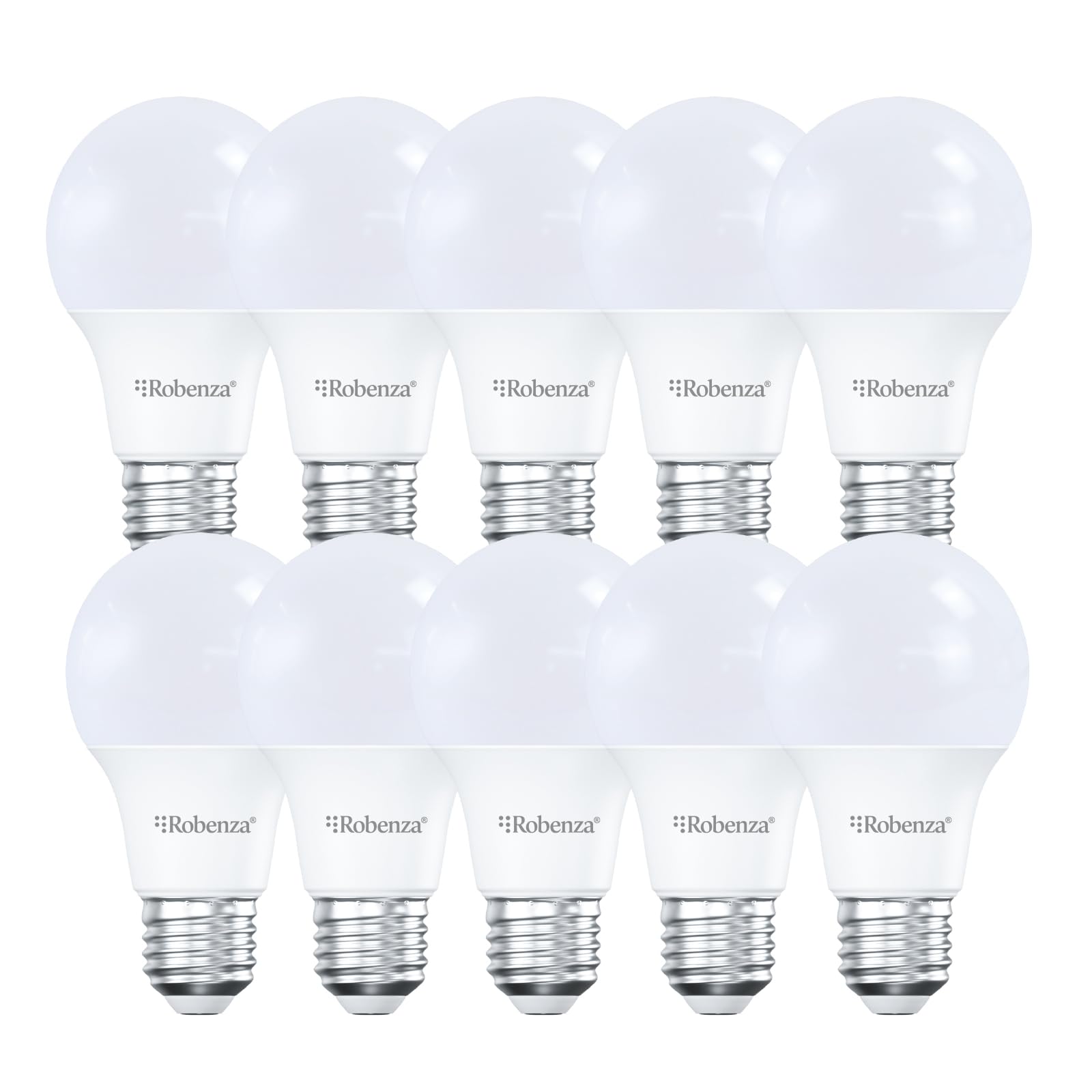 Robenza LED GLS Light Bulb E27 Edison Screw, 15W (100W Equivalent), 1521 Lumens, 3000K Bright Warm White, Large ES Cap Energy Saving A60 Standard Ceiling Lighting Bulb, Non-Dimmable, Pack of 10 — image 1