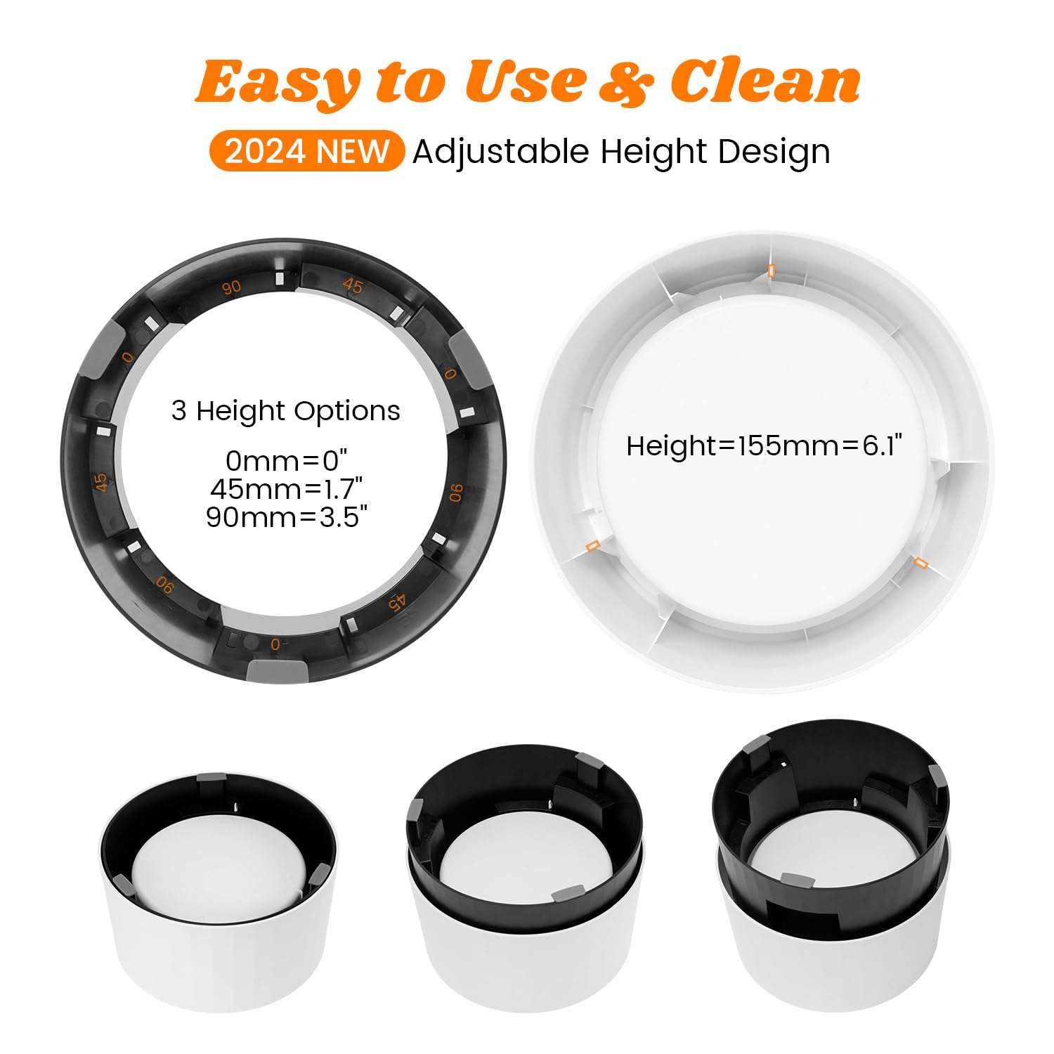 Pawque Cuenco elevado de agua para perros de 2,693.2 g, sin derrames, para razas medianas y grandes, cuenco de agua elevado individual de acero inoxidable con disco flotante, base resistente estable y