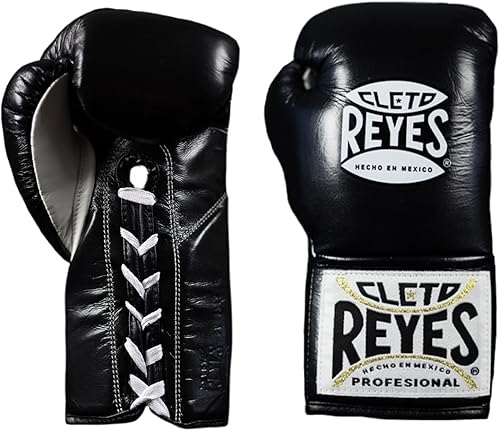 CLETO REYES Guantes de boxeo de competición profesional para hombres y mujeres, cuero y crin de caballo, MMA, Kickboxing, Muay Thai, con cordones