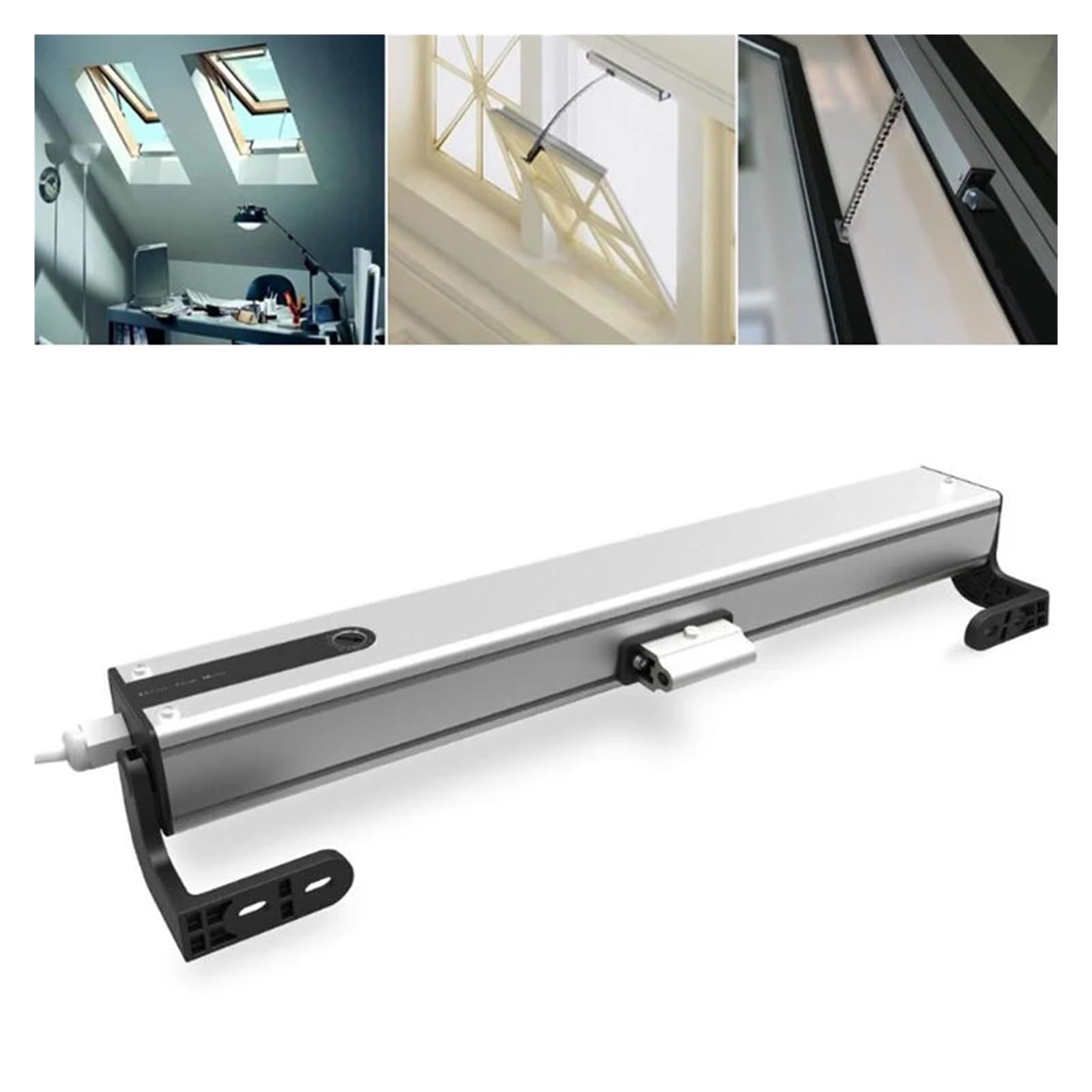 Actuador lineal 1pc Window Opener Electric AM56-L250N-400mm Stainless Steel Chain Type Electric Window Opener Sliding Door Motor