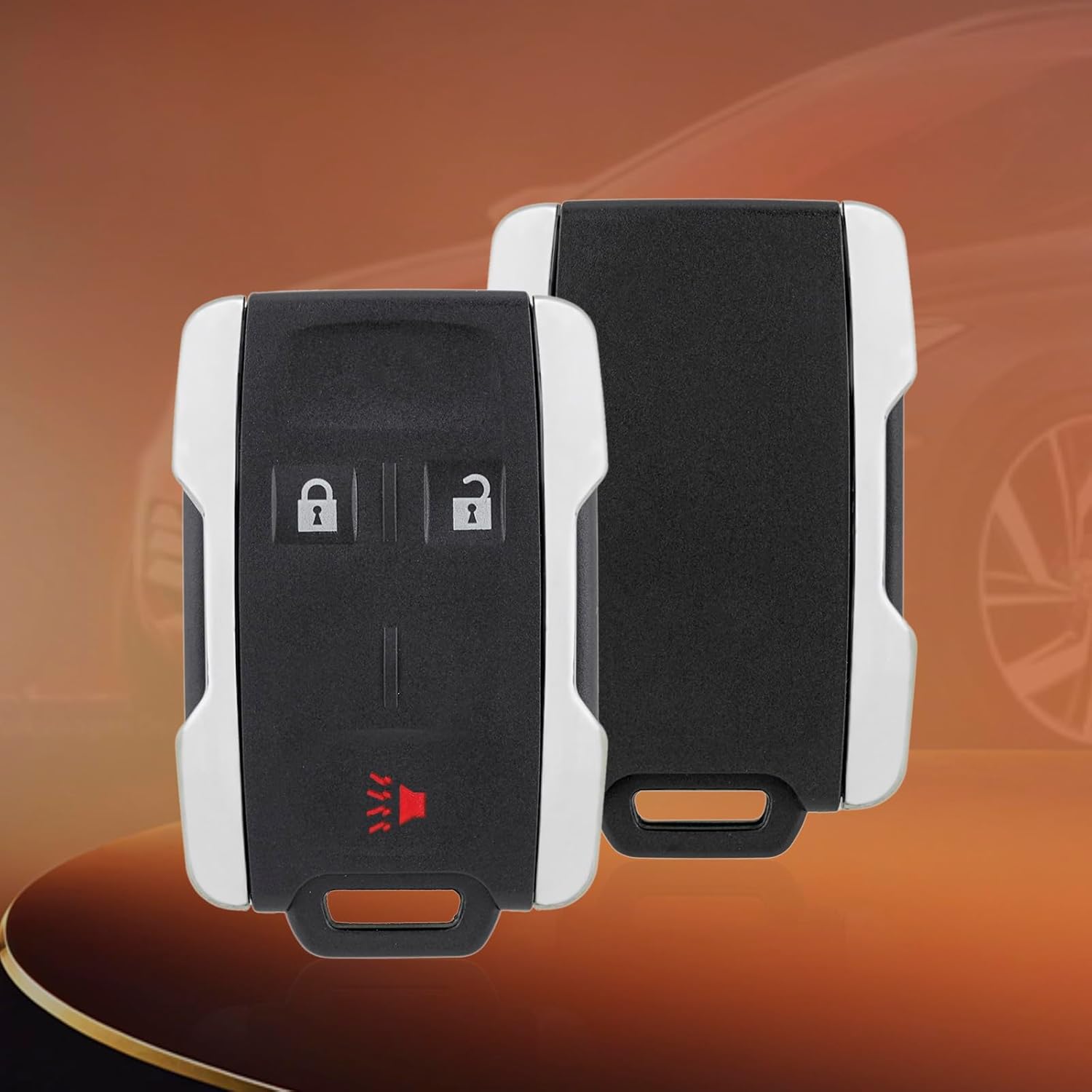 DIY Key Fob Kit Replacement for Chevy Silverado GMC Sierra 2014 2015 2016 2017 2018 Chevy Colorado GMC Canyon 2015-2020 with Easy OBD Tool，2Pcs