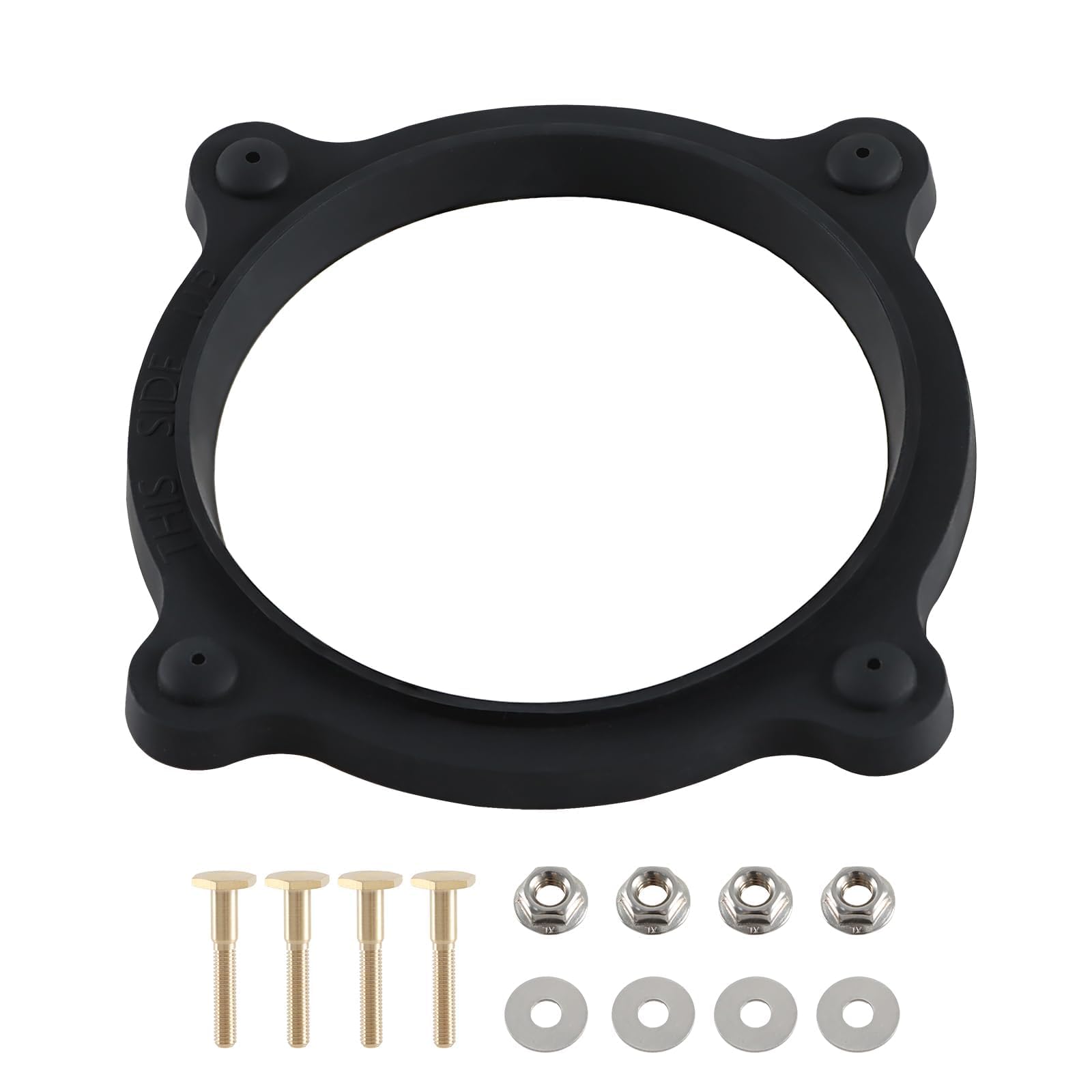 RV Toilet Floor Flange Seal and Mounting Hardware Kit Compatible with Dometic SeaLand 510 Traveler and VacuFlush Toilets, RV Toilet Base Floor Seal with Closet Bolts Replace# 385310063 SE341549