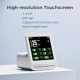 Qingping Air Quality Monitor Gen 2, Air Quality Monitor Indoor Detects PM2.5, CO2, PM10, Noise, Temperature and Humidity, New Upgraded Alarm Clock Function, Air Quality Tester for Bedroom, Smart Home - 5