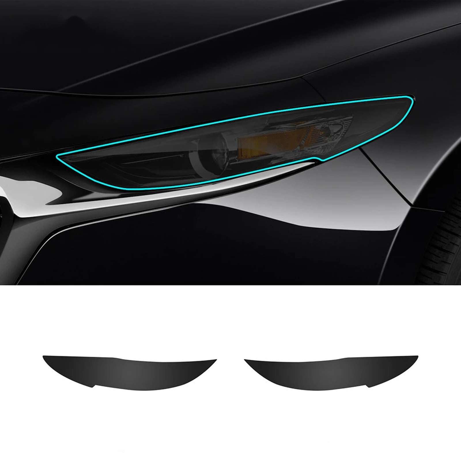 Película para faros delanteros de coche Mazda 3 2019+ con TPU antiarañazos