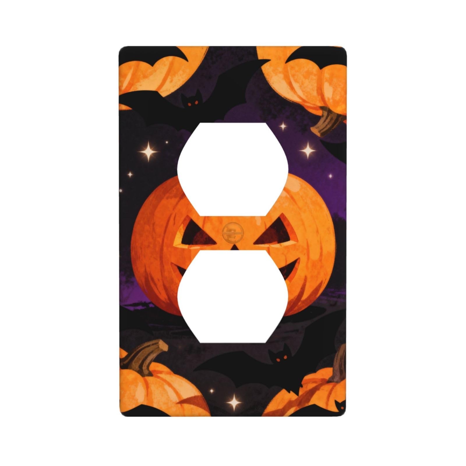 Lantern Decorative Switch Plate Cover-Unbreakable Polycarbonate Wall Plate for Home Office, 1 Gang with Screws