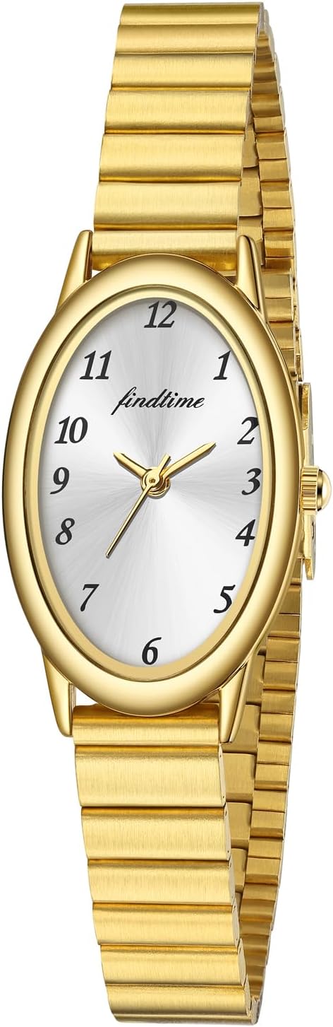 findtime Gold Watches for Women Ladies Watches Womens Watch Dainty Bracelet Fashion Watch with Tool-Free Adjustable Watchband