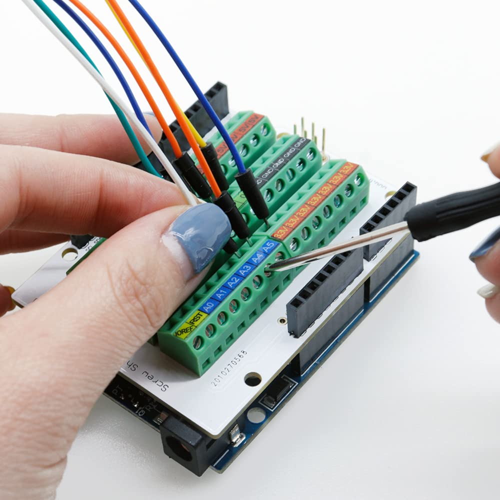 Arduino Based Terminal Block Snapklik.com : Screw Terminal Block Breakout Module Board For Arduino ...