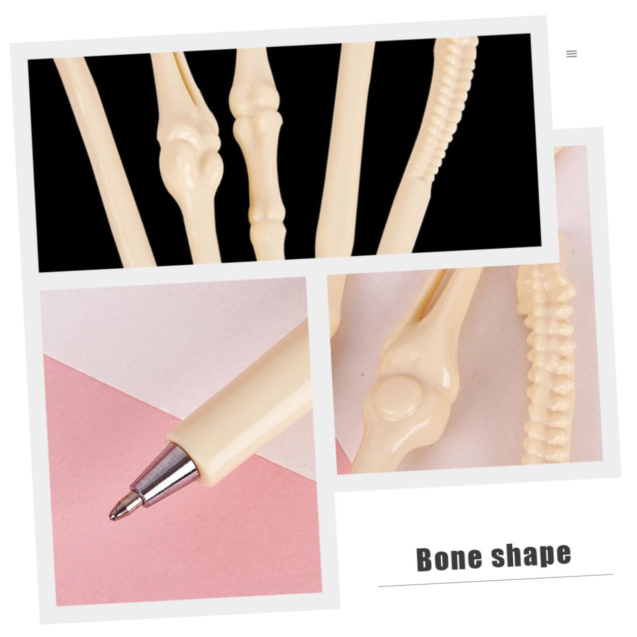 Housoutil 6 Set Penne Punta Fine Design per Halloween Materiale Durevole e Resistenti al Gadget Divertente per Studenti e Feste