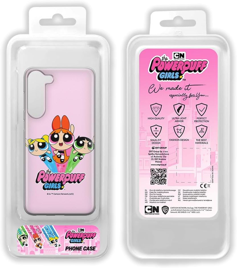 ERT GROUP Mobile Phone case for Samsung S23 Plus Original and Officially Licensed The Powerpuff Girls Pattern The Powerpuff Girls 029 adapted to The Shape of The Mobile Phone, case Made of TPU