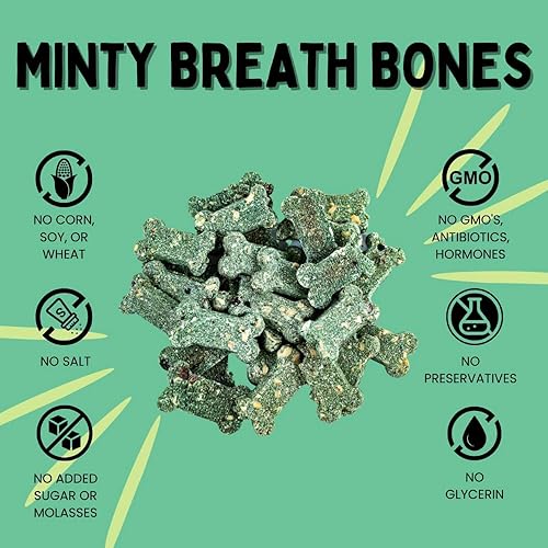 Miniatura 5 de Winnie Lou - Golosinas orgánicas para perros, huesos de aliento mentolado, golosinas de grado humano para razas de todos los tamaños, golosinas