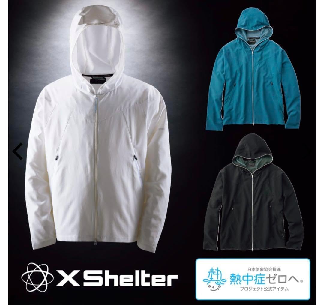 袋入新品未開封　ワークマン　エックスシェルター暑熱フーディー　ホワイトLサイズ 袋入 未開封 ワークマン エックスシェルター暑熱フーディー