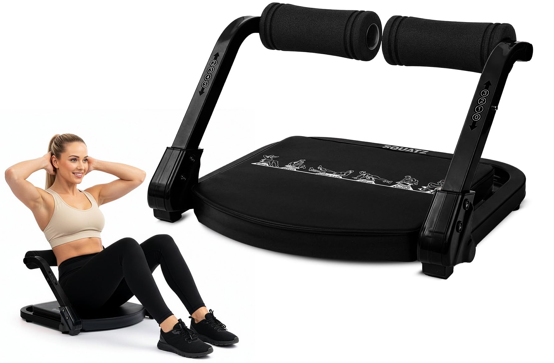 Amazon.com: Squatz Ab Machine for Stomach Workout – Core & Sit-Up