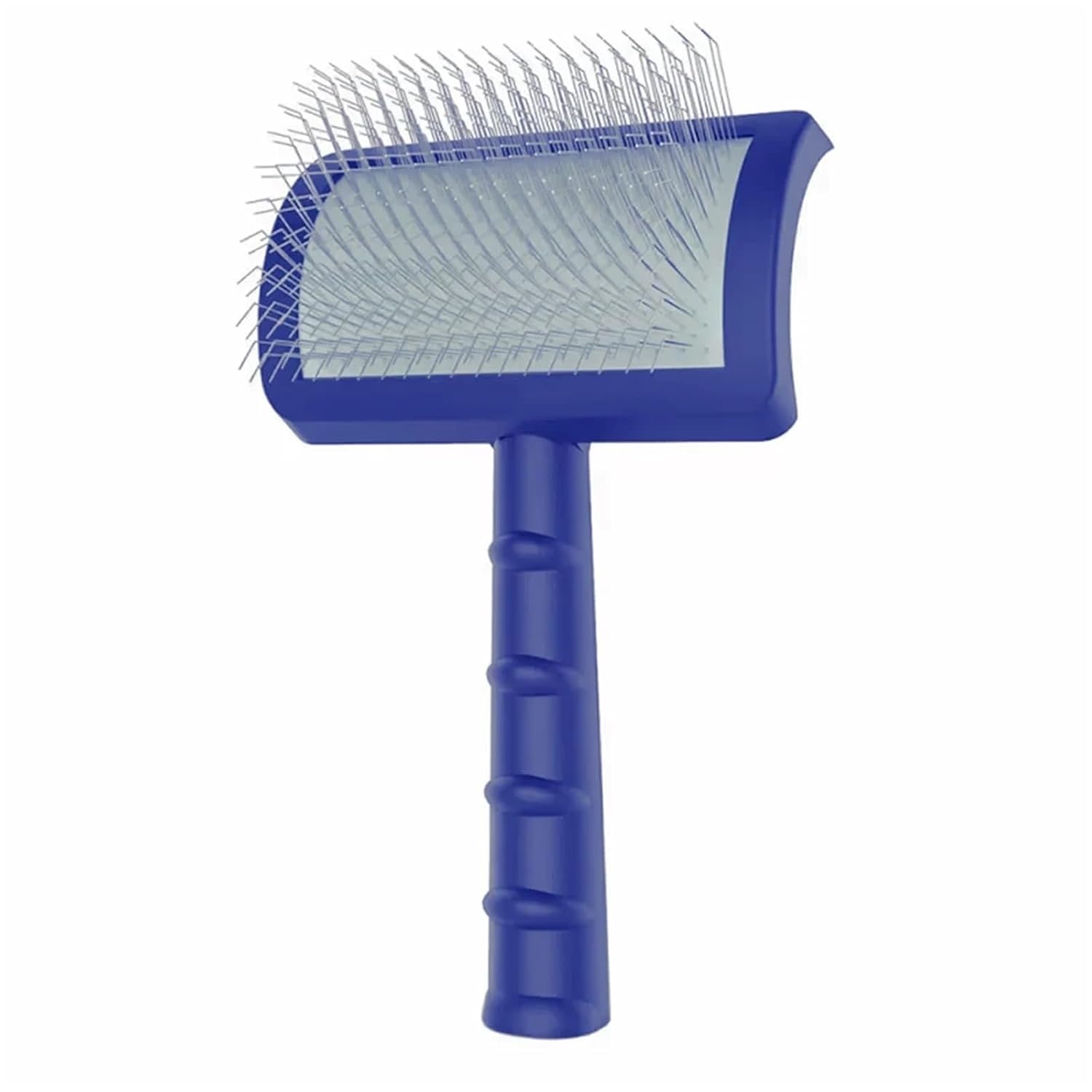 Dog Grooming Comb Shedding Hair Remove Needle Brush Slicker Massage Open Knot Comb Hair Tool Large Dog Pet Supplies Accessories(PS1140-Blue)