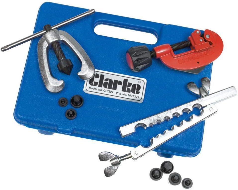 Clarke CHT229 Brake Pipe Flaring & Cutting Kit Set Amazon.co.uk DIY