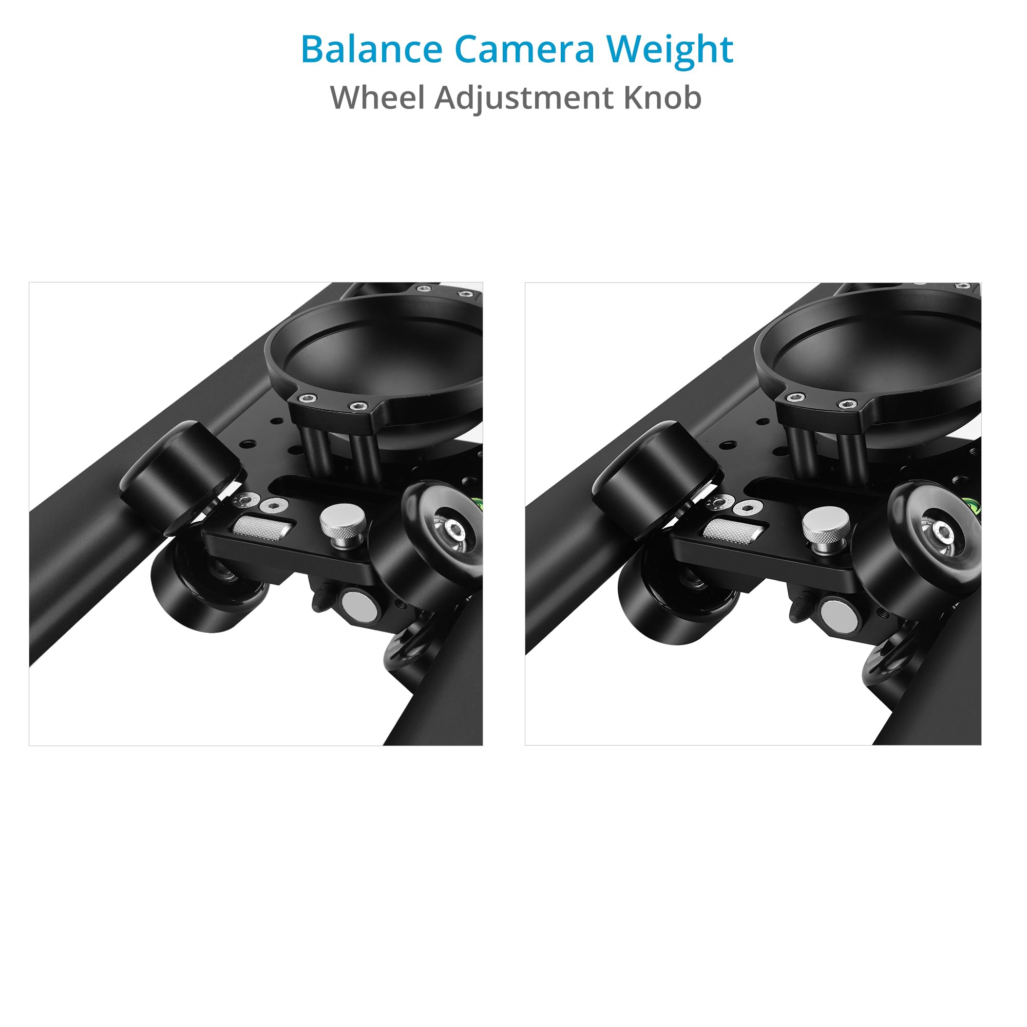 Slider per videocamera PROAIM Flo Professional da 4 piedi per videomaker e registi. Carico utile fino a 20 kg / 44 libbre. Supporto Mitchell e ciotola da 100 mm, 150 mm (SL-FLO-01)