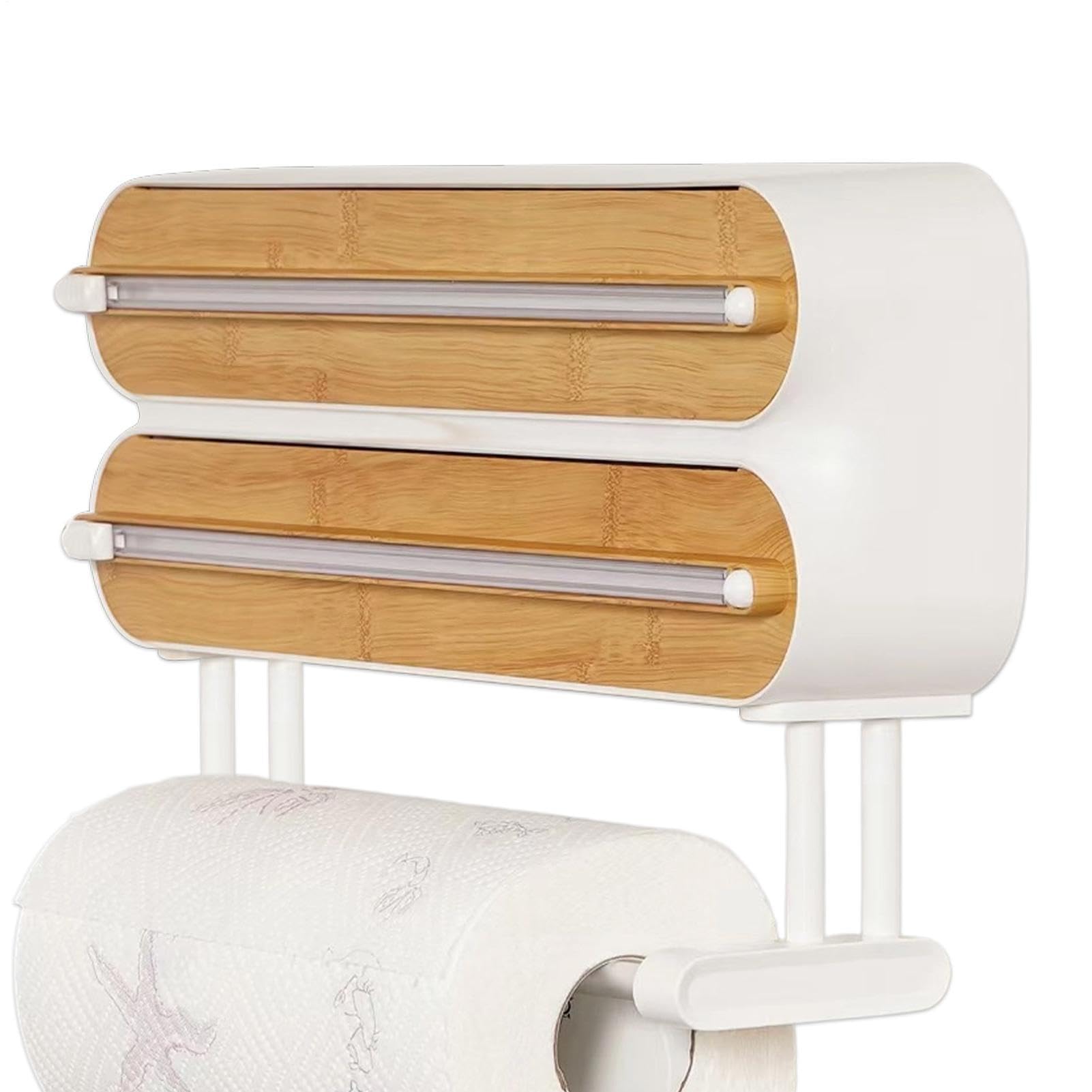 Dispensador de Film de Cocina Soporte Magnético para Rollo de Papel y Film