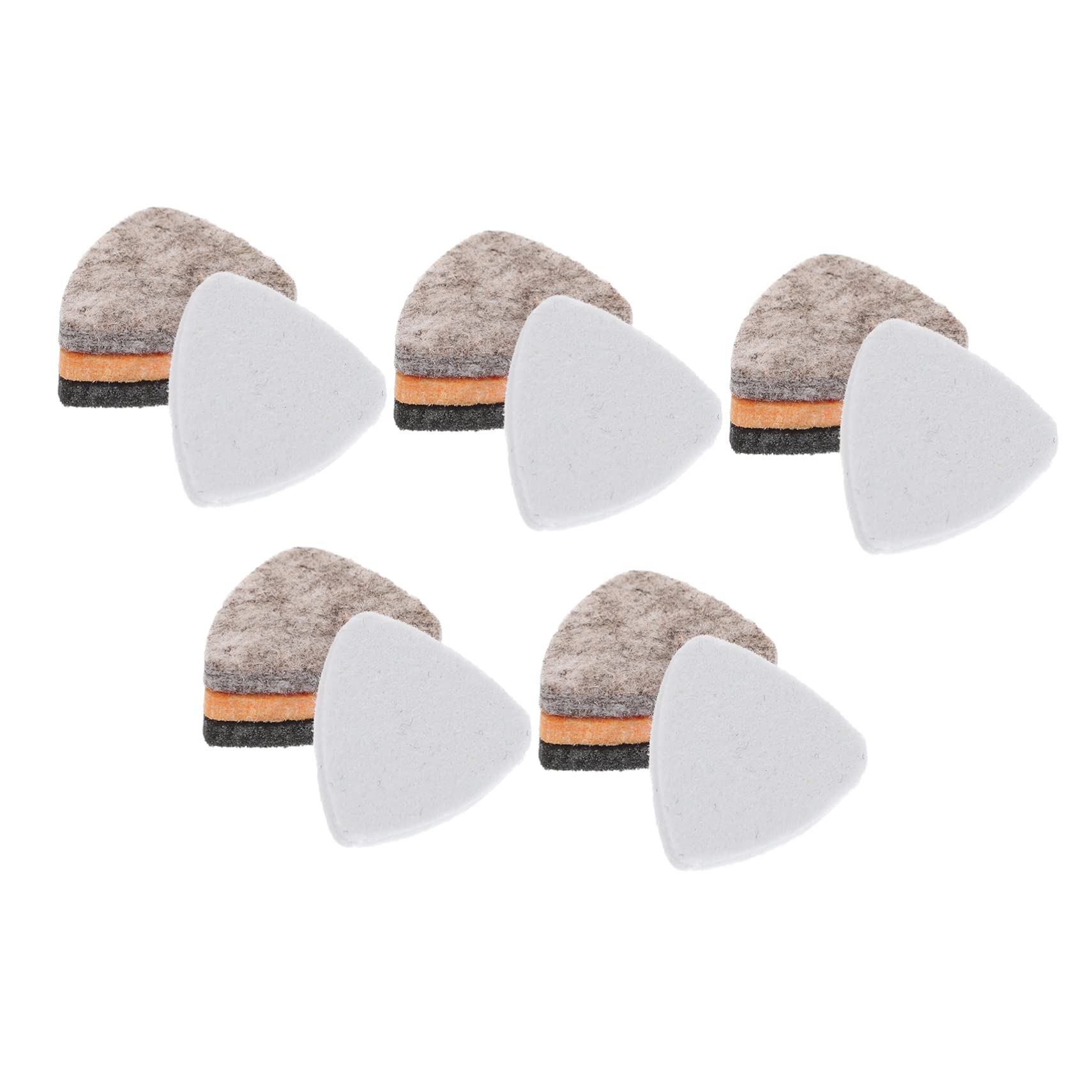 VICASKY 80piezas Púas De Ukelele Multicolores De Fieltro Para Guitarra Púas Pulgar Para Guitarristas Accesorios Musicales Prácticos y Ligeros Para Músicos
