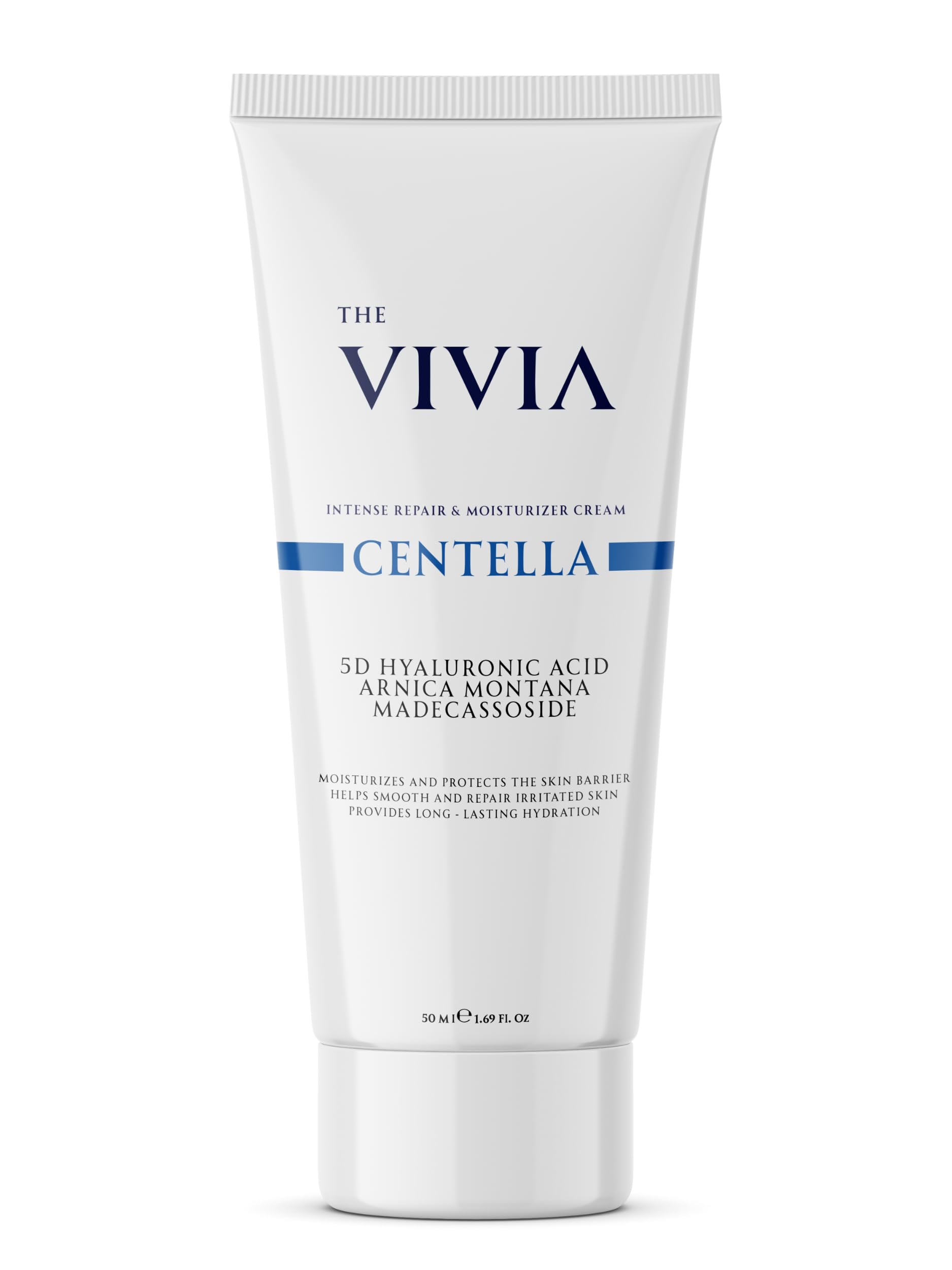 The Vivia Yoğun Bakım ve Nemlendirici Bariyer Destekleyici Cica Krem Madecassoside, Hyaluronik Asit 50 ml
