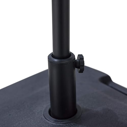 Miniatura 4 de LOKATSE HOME Base de sombrilla para patio al aire libre, plástico, 18.1 pulgadas de largo x 18.1 pulgadas de ancho x 5.7 pulgadas de alto, se adapta
