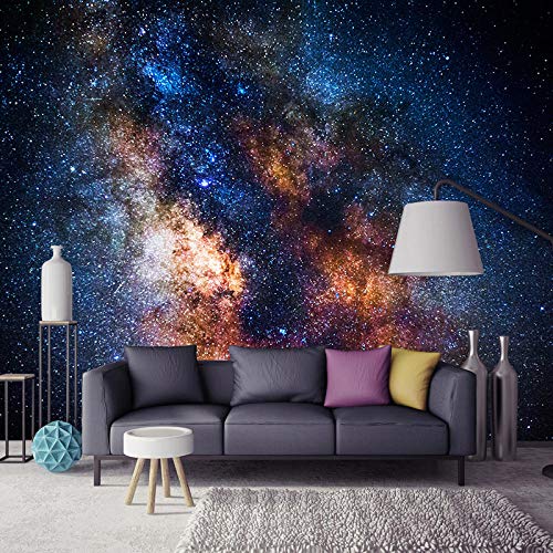 IWJAI fotowalls Photo Wallpaper murals Beautiful Starry Sky Space Landscape Wallpaper Murals Large Wall Painting Wall Mural Wall Stickers 3D Wallpaper