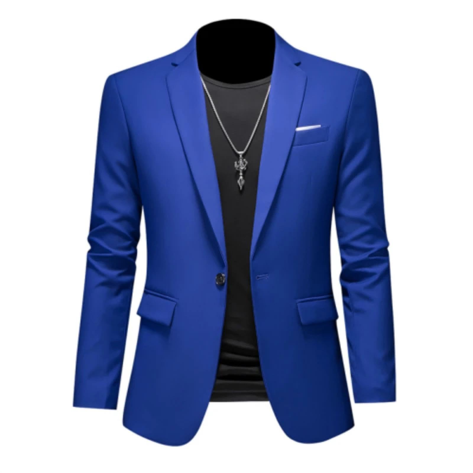 Sakkos Anzüge Mode Anzug Herren Schlanke Anzug Jacke Business Office Anzug Lässig Einfarbig Anzug Jacke