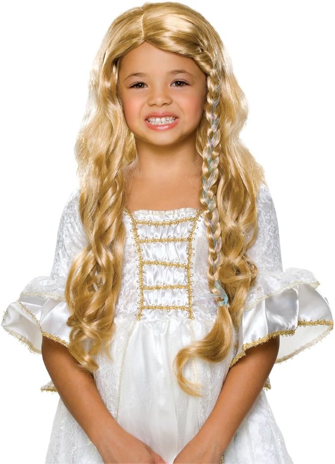 Rubie's Glamorous Princess Child's Costume Wig, Blonde : Clothing, Shoes & Jewelry