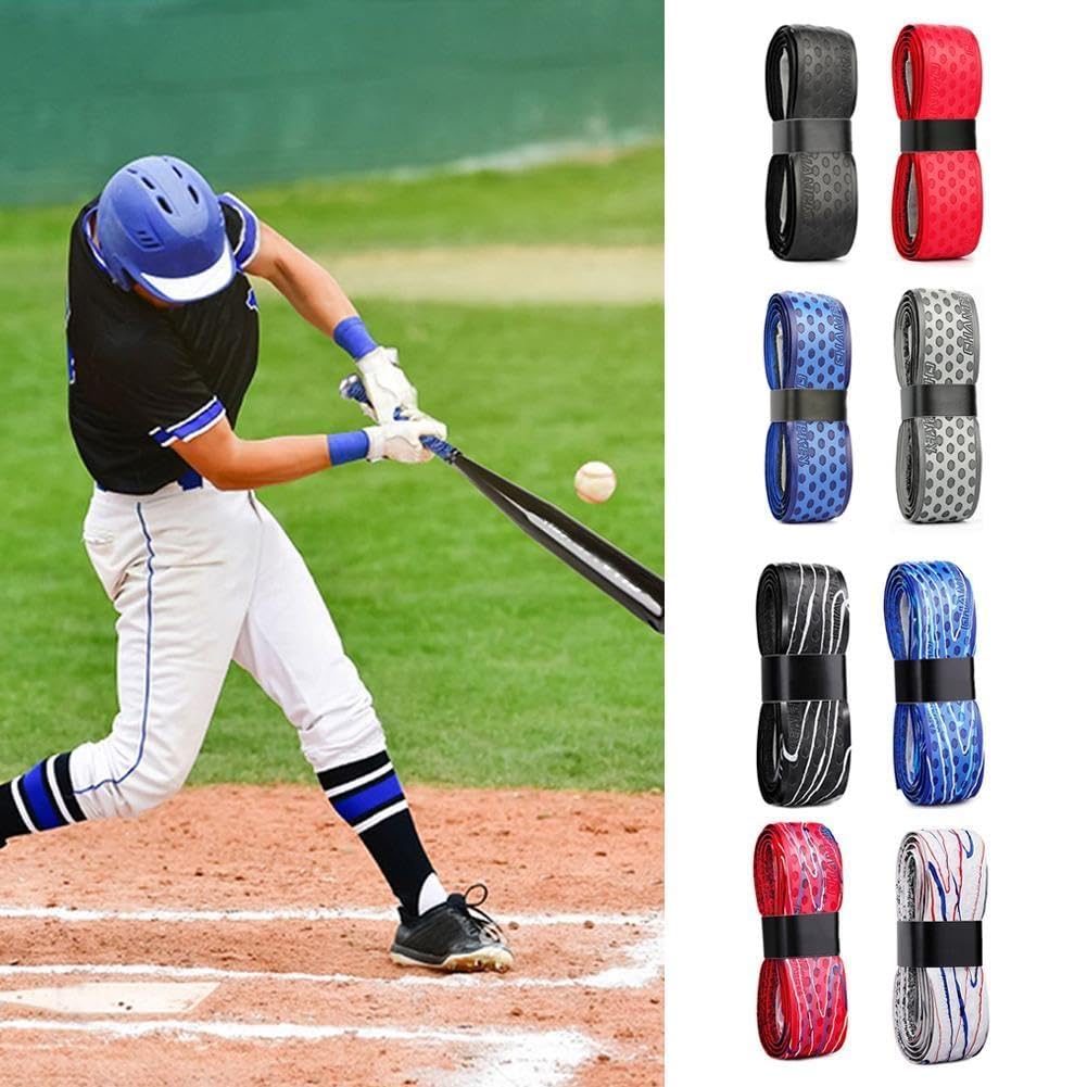 Nastro antiscivolo da baseball in pelle PU traspirante sopra grip fascia per il sudore Overgrip nastro tennis sport all'aperto presa, mazze da baseball avvolge pipistrelli, mazze da baseball,