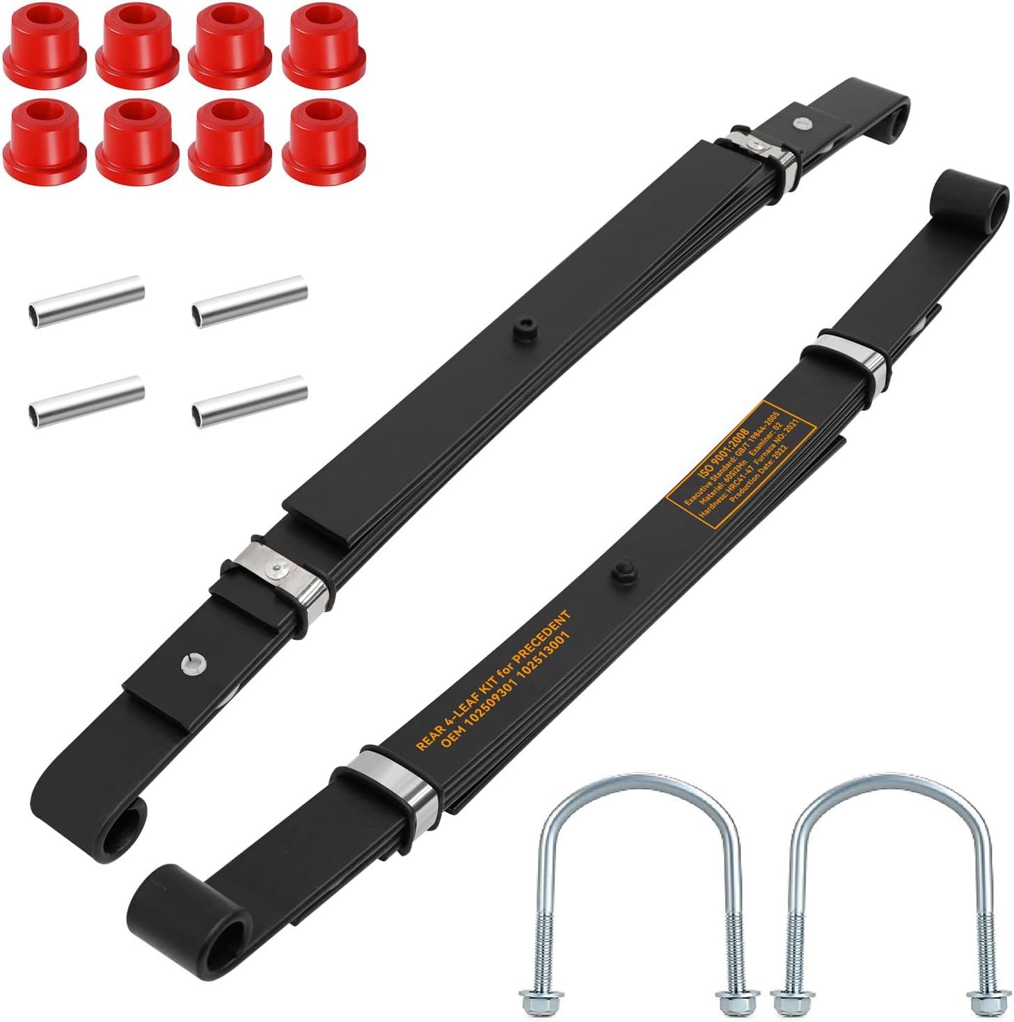 Heavy Duty Rear 4-Leaf Springs Kit for Club Car Precedent/Tempo/Onward