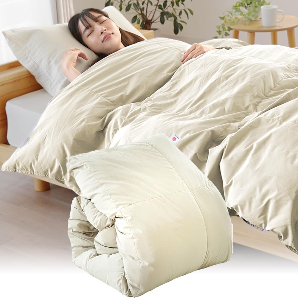 新品未使用　羽毛布団　SLサイズ150×210cm ホワイトダウン70% 日本製 西川羽毛布団 150cm x 210cm (SL)ダウン70%新生活に 110-890