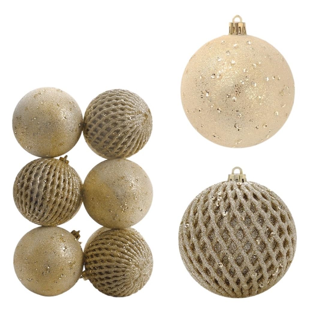 Set de Bolas de Navidad Bolas de Navidad Adornos De Bolas De Navidad De 8 Cm/3,14 Pulgadas, 12 Piezas De Bolas, Decoraciones Navideñas Inastillables, Bolas De Árbol, Bolas Colgantes De Navidad Bolas p