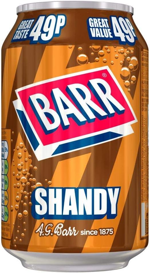 Barrs Shandy 330ml (Pack of 12)
