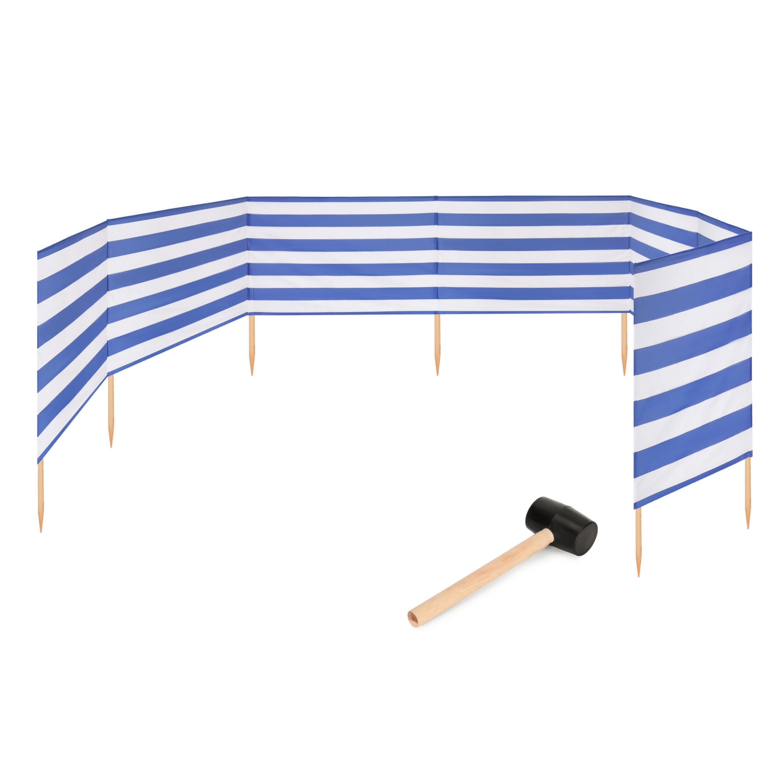 Garronda Strand Windschutz Sichtschutz 10m lang Plus Gummihammer GAEX001
