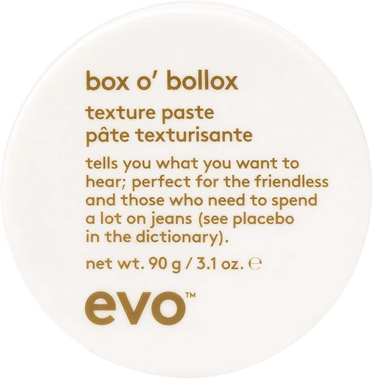 EVOBox O' Bollox Texture Paste - Hair Styling Paste - Long-Lasting Hold with a Matte Finish & Anti Frizz