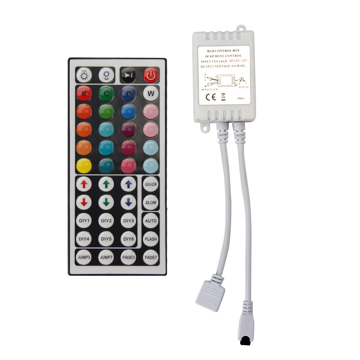 RGB LED Stripes 5050 SMD 10M/32.8ft RGB 600 LED Streifen Kit 60Leds/M Led Strip Licht Lichtband Lichtstreifen Set IP65 Wasserdicht mit 44 Tasten Fernbedienung + EU Plug DC 24V/5A Netzteil